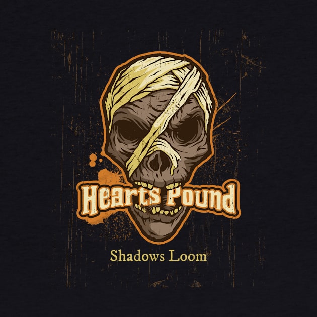 Halloween Hearts Pound Shadows Loom by Print Forge